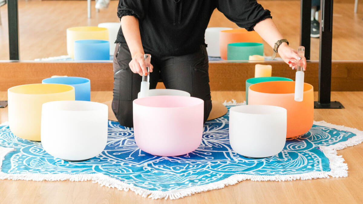 Singing Bowls at Carman Oaks community