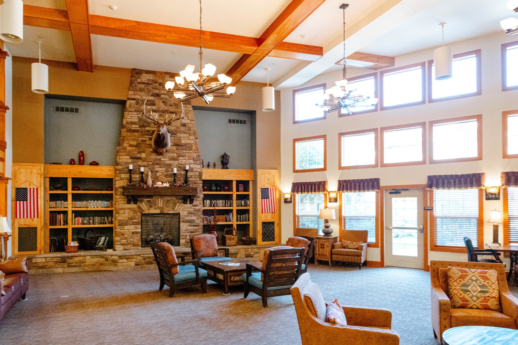 Fireside lounge
