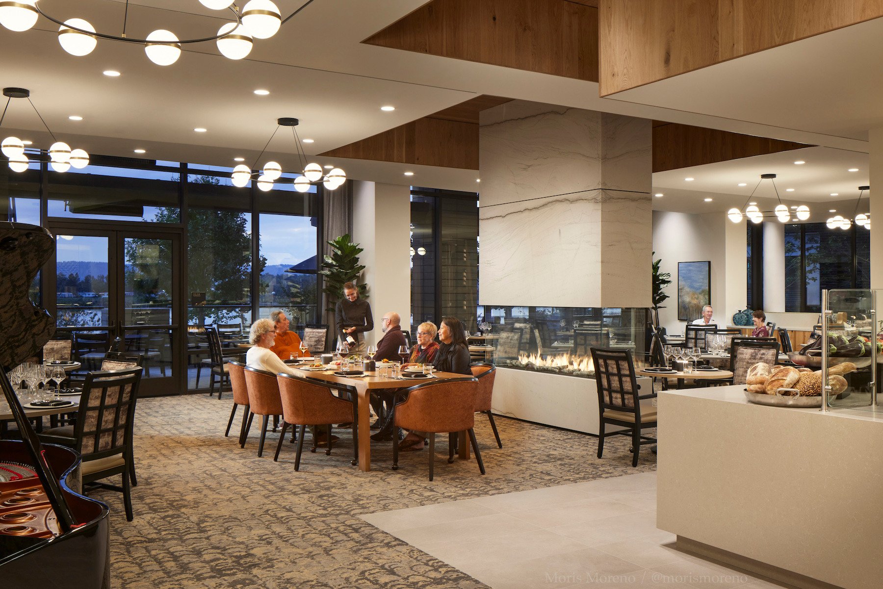 Pacific Ridge and our Assisted Living dining room with river views