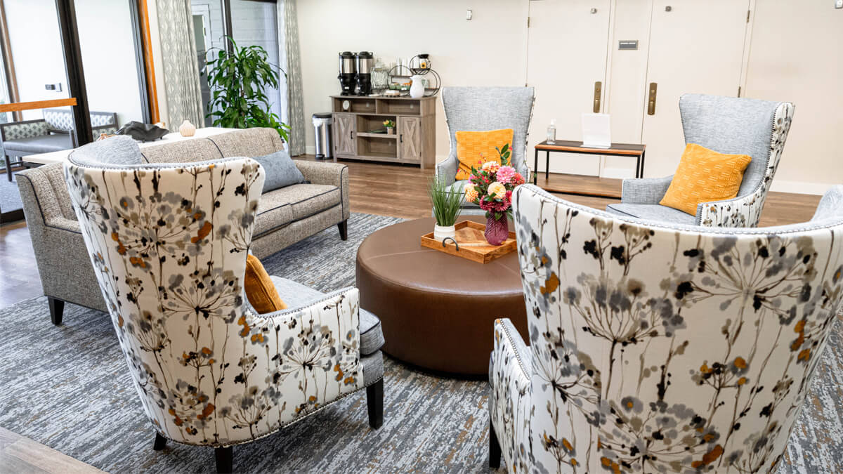 Lobby at the Lancaster Village community