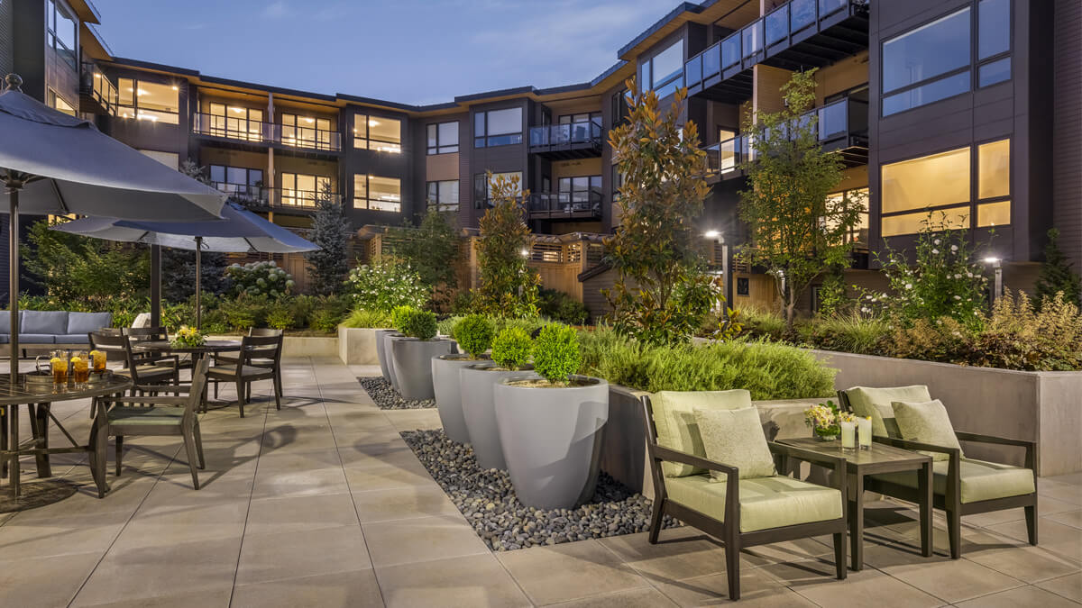 Outdoor courtyard