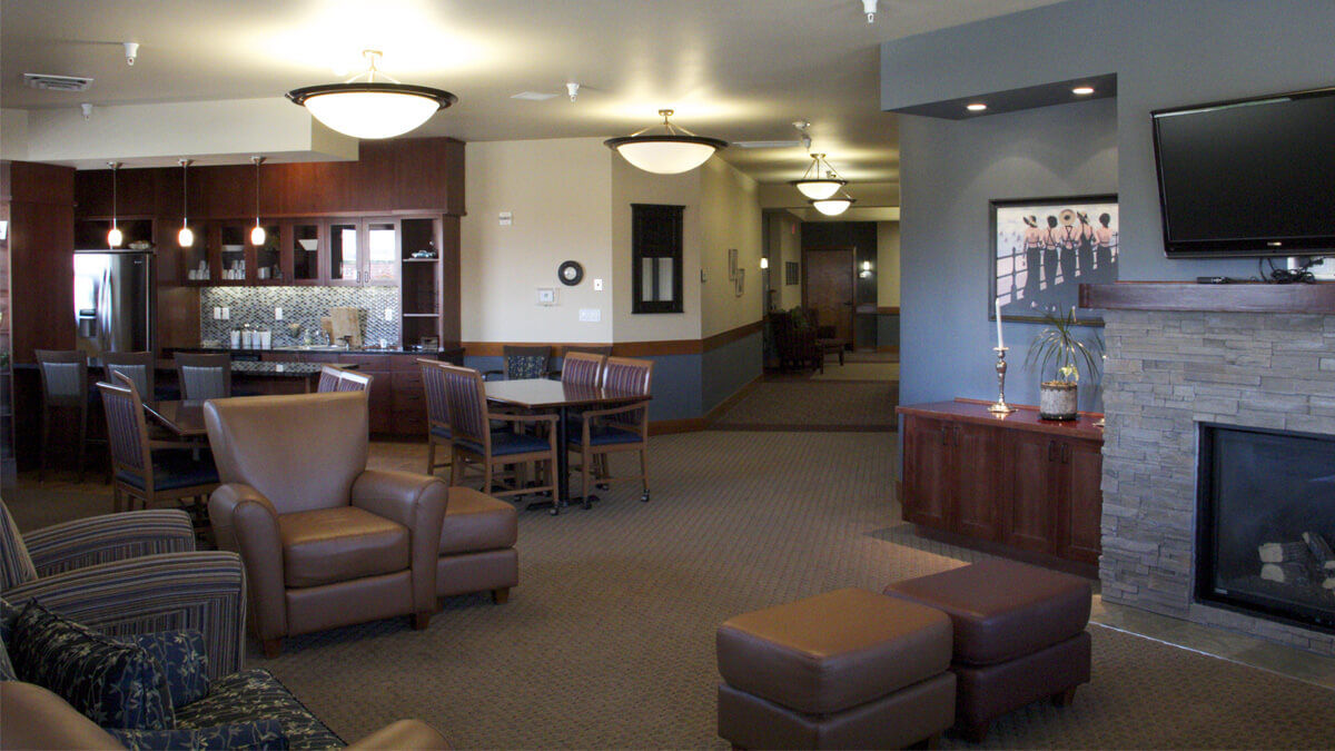 Lounge area at Mill Creek community
