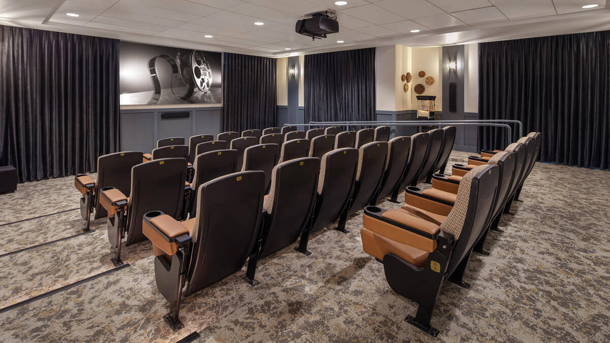 Movie theater inside the Happy Valley community
