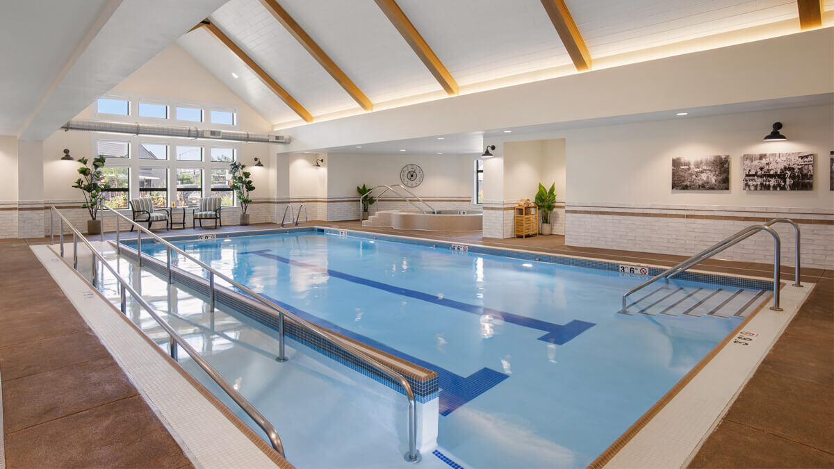 Indoor pool inside the Happy Valley community
