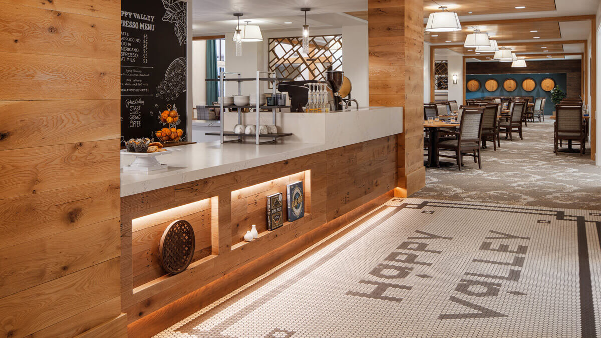 Cafe inside the Happy Valley community