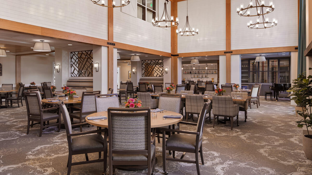 Dining hall inside the Happy Valley community