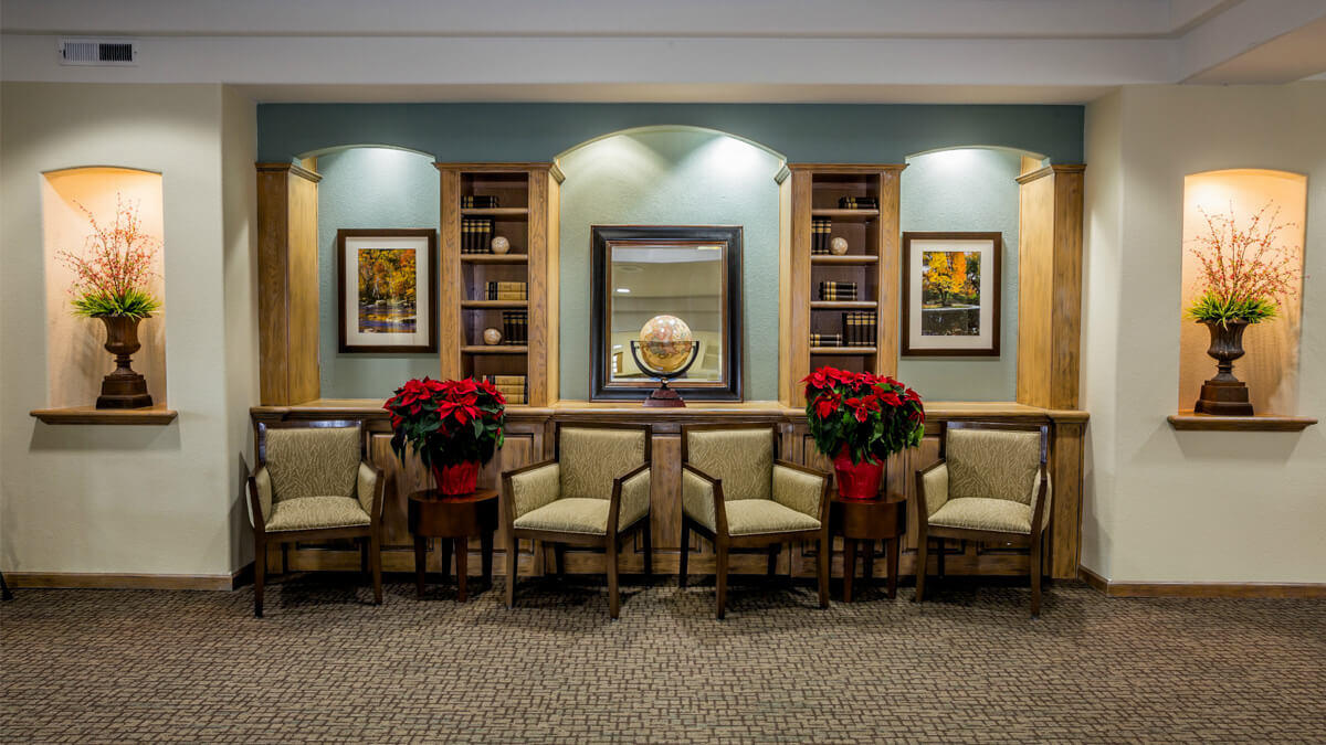 Common sitting area at the Anna Maria community