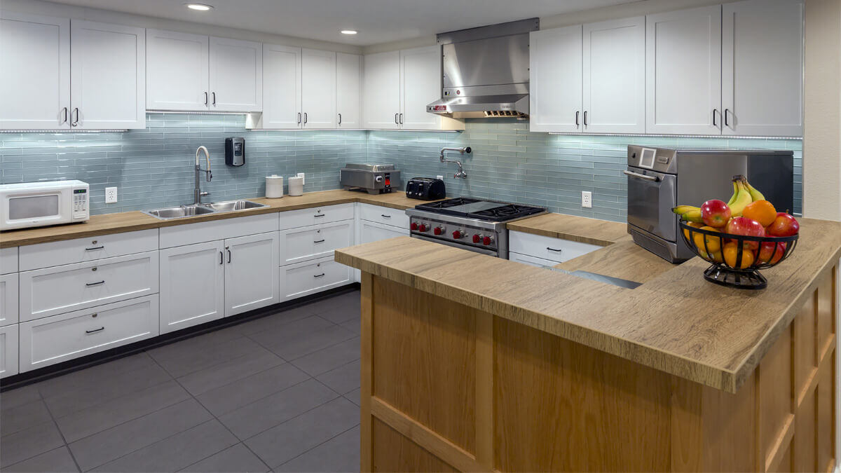 Kitchen are at Clackamas Woods community