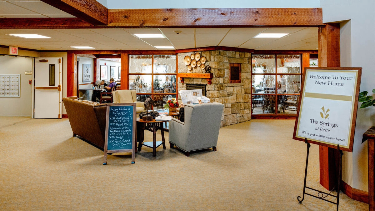 Lobby at The Springs at Butte