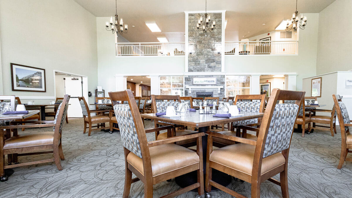 Dining room at the Grand Park community