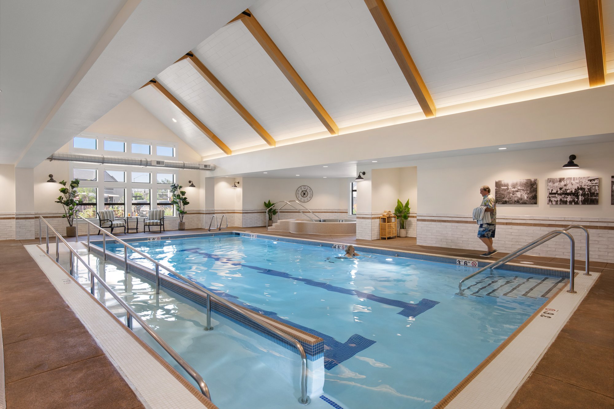 Indoor pool at the Happy Valley community