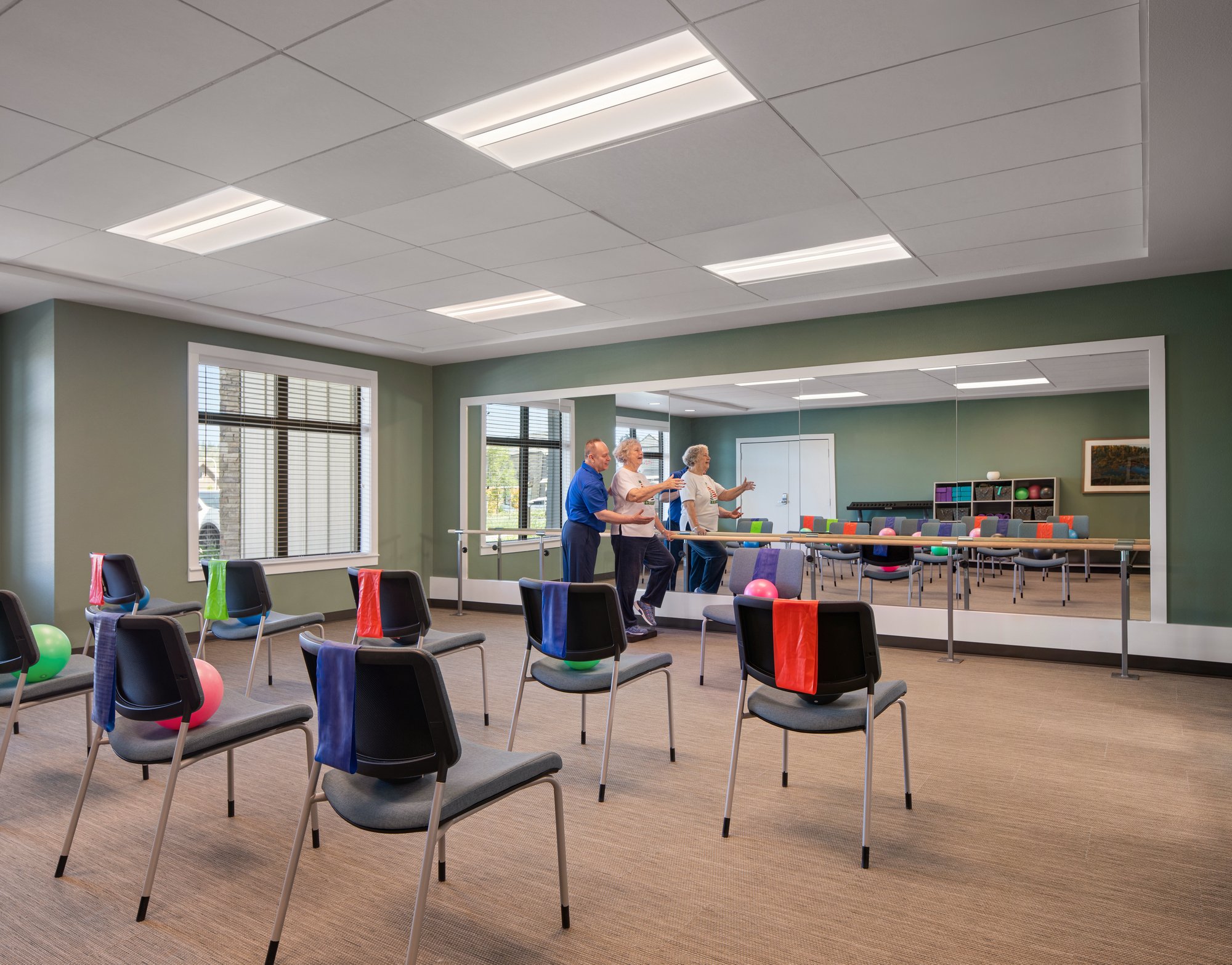 Exercise room at the Happy Valley community