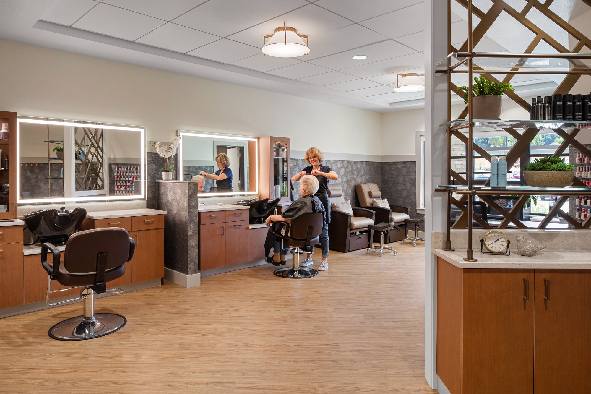 Hair salon at the Happy Valley community